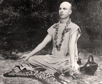 Bauji meditating